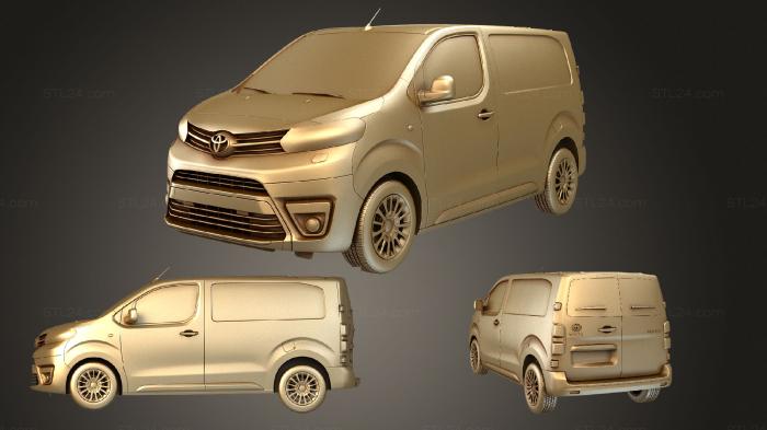 Автомобили и транспорт (Toyota proace фургон l1 2017, CARS_3747) 3D модель для ЧПУ станка