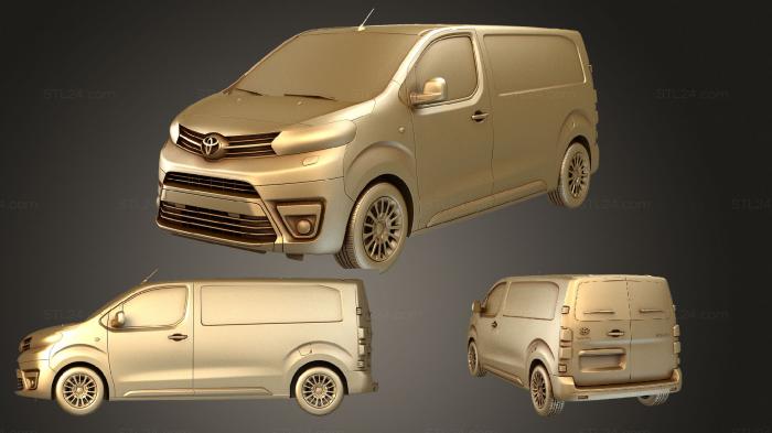 Автомобили и транспорт (Toyota proace фургон l2 2017, CARS_3748) 3D модель для ЧПУ станка
