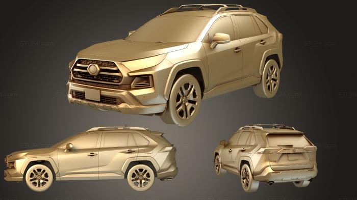 Автомобили и транспорт (Toyota RAV4 Adventure 2019, CARS_3754) 3D модель для ЧПУ станка
