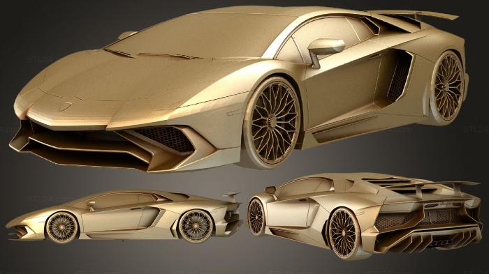 Автомобили и транспорт (Трон ламборгини авентадор св, CARS_3784) 3D модель для ЧПУ станка