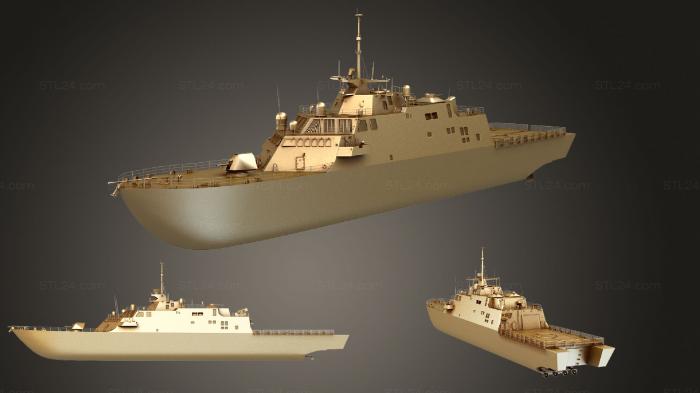 Автомобили и транспорт (USS Independence LCS 1, CARS_3808) 3D модель для ЧПУ станка