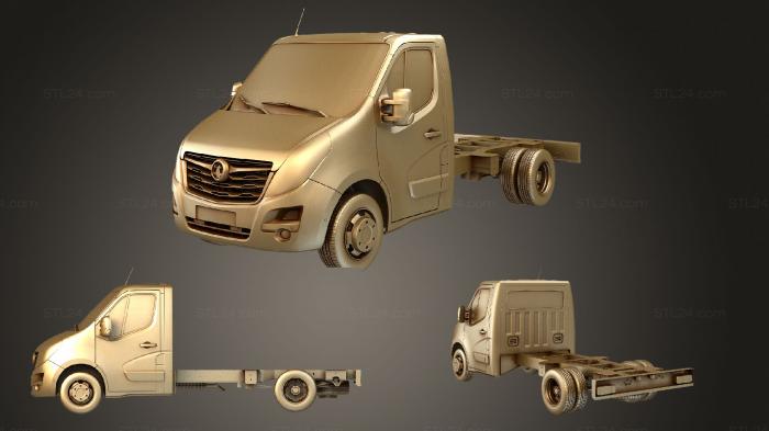 Автомобили и транспорт (Шасси Vauxhall Movano SingleCab DW E20 2020, CARS_3811) 3D модель для ЧПУ станка