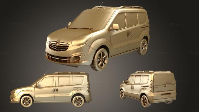 Автомобили и транспорт (Vauxhall Combo Tour L1H1 2015, CARS_3816) 3D модель для ЧПУ станка