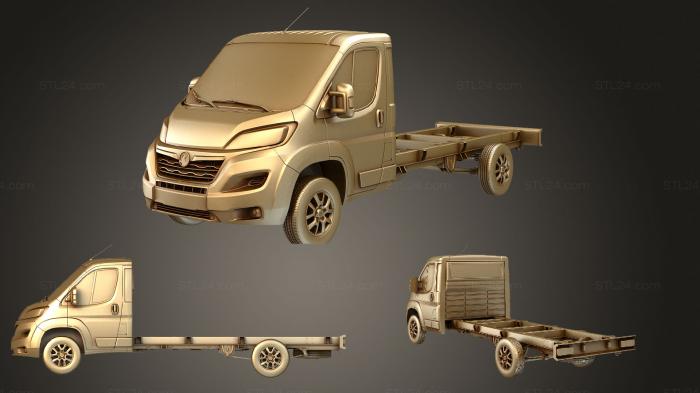 Автомобили и транспорт (Шасси vauxhall movano single 4035xl 2022, CARS_3825) 3D модель для ЧПУ станка