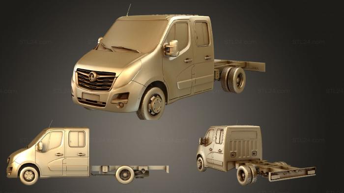 Автомобили и транспорт (Шасси Vauxhall Movano CrewCab DW E20 2020, CARS_3827) 3D модель для ЧПУ станка