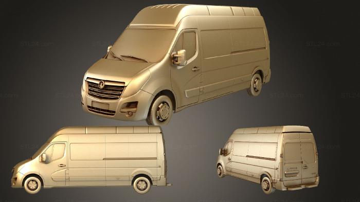 Автомобили и транспорт (Фургон vauxhall movano l3h3 2016, CARS_3837) 3D модель для ЧПУ станка