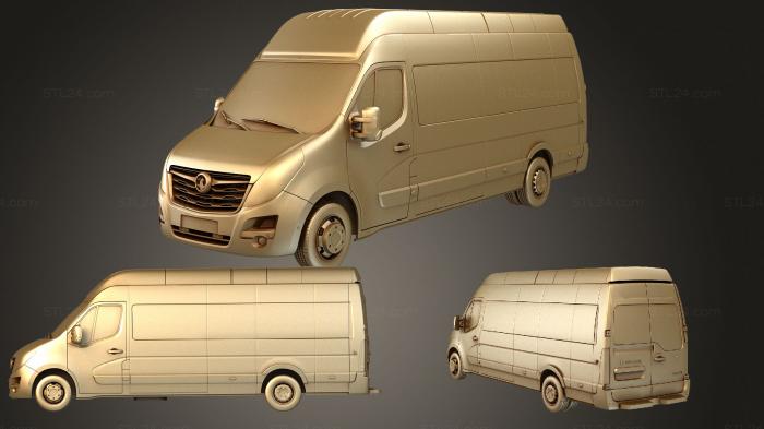 Автомобили и транспорт (Микроавтобус Vauxhall Movano L4H3 2020, CARS_3840) 3D модель для ЧПУ станка