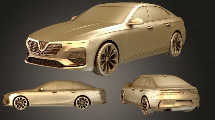 Автомобили и транспорт (Концепт VinFast LUX A2 0 2018, CARS_3880) 3D модель для ЧПУ станка