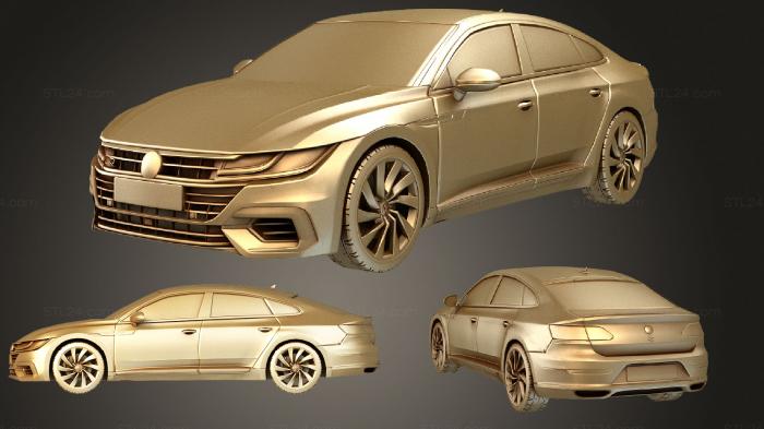 Автомобили и транспорт (Volkswagen Arteon 2021 R line, CARS_3887) 3D модель для ЧПУ станка