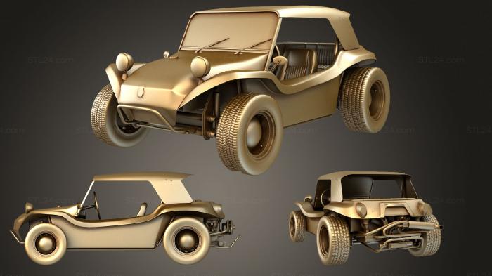 Автомобили и транспорт (Фольксваген Багги Мейерс Мэнкс 1965, CARS_3892) 3D модель для ЧПУ станка