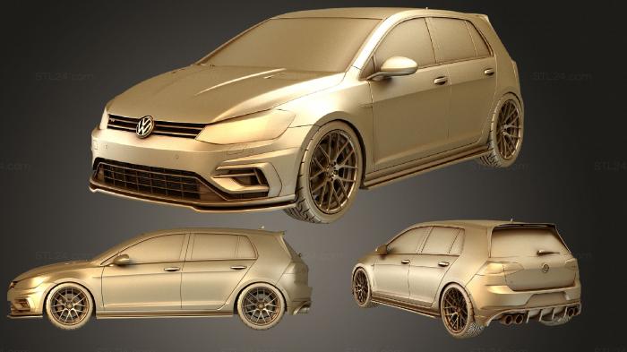 Vehicles (Volkswagen Golf 7.5R, CARS_3902) 3D models for cnc