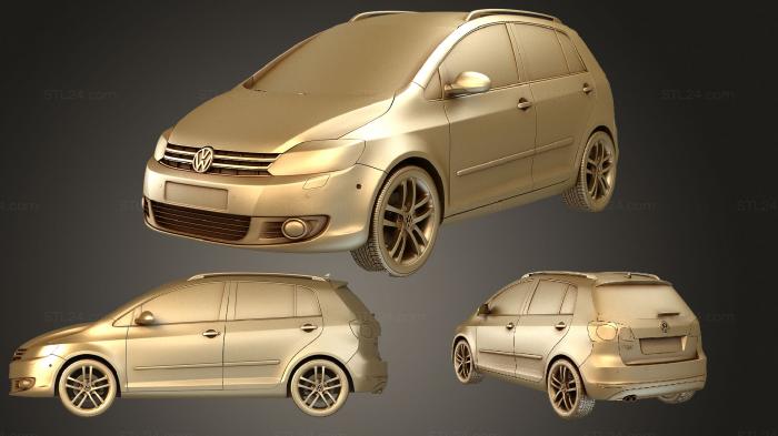 Автомобили и транспорт (Фольксваген Гольф Плюс 2011, CARS_3905) 3D модель для ЧПУ станка