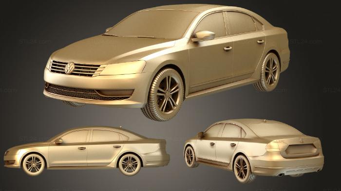 Автомобили и транспорт (Volkswagen Passat (Mk7) (B7), CARS_3920) 3D модель для ЧПУ станка