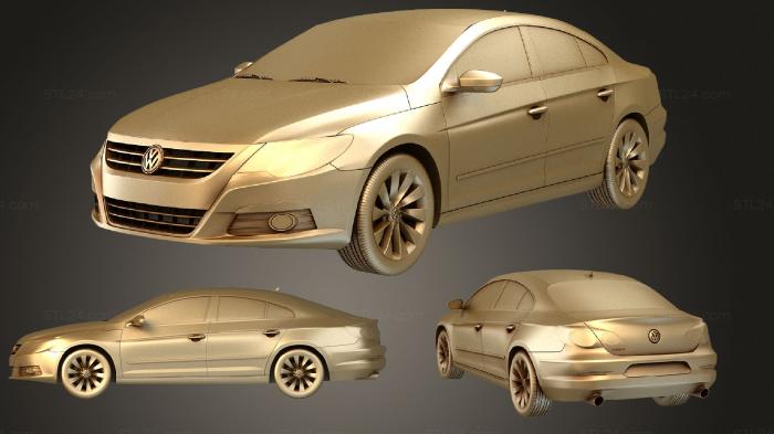 Автомобили и транспорт (Volkswagen Passat CC 2009, CARS_3923) 3D модель для ЧПУ станка