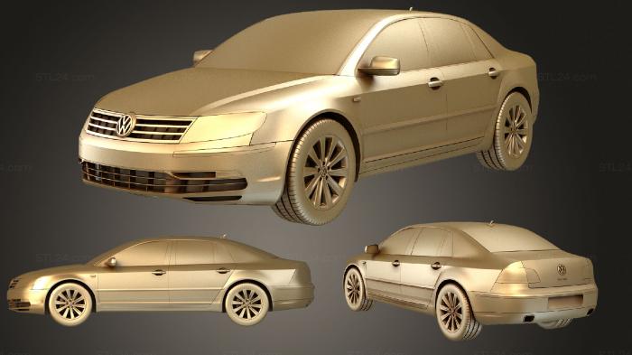 Автомобили и транспорт (Volkswagen Phaeton 2011, CARS_3925) 3D модель для ЧПУ станка