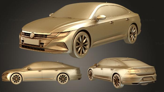 Автомобили и транспорт (Volkswagen arteon гибрид 2021, CARS_3949) 3D модель для ЧПУ станка