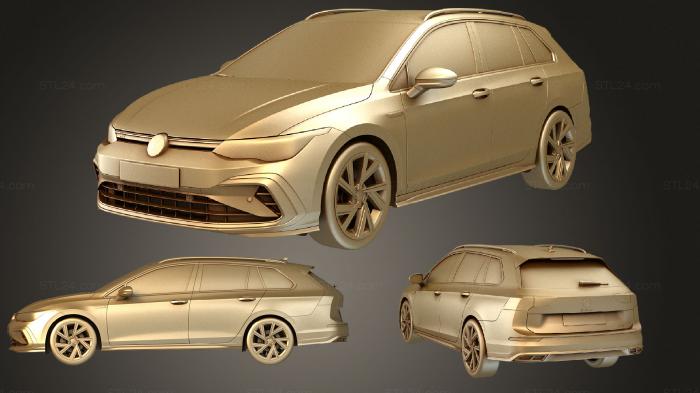 Vehicles (Volkswagen Golf Variant R line 2021, CARS_3970) 3D models for cnc