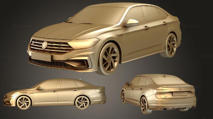 Vehicles (Volkswagen Jetta GLI 2019, CARS_3975) 3D models for cnc