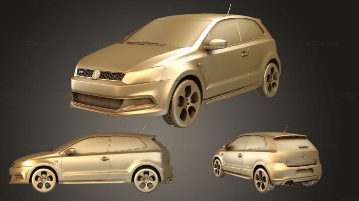 Vehicles (Volkswagen Polo GTI 3 door Typ 6R 2012, CARS_3978) 3D models for cnc
