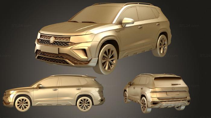 Автомобили и транспорт (Фольксваген Таос 2022, CARS_3980) 3D модель для ЧПУ станка