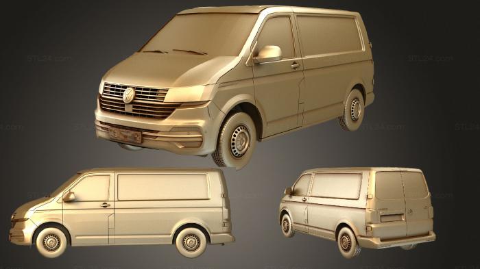 Vehicles (Volkswagen Transporter Van L1H1 T61 2020, CARS_3983) 3D models for cnc