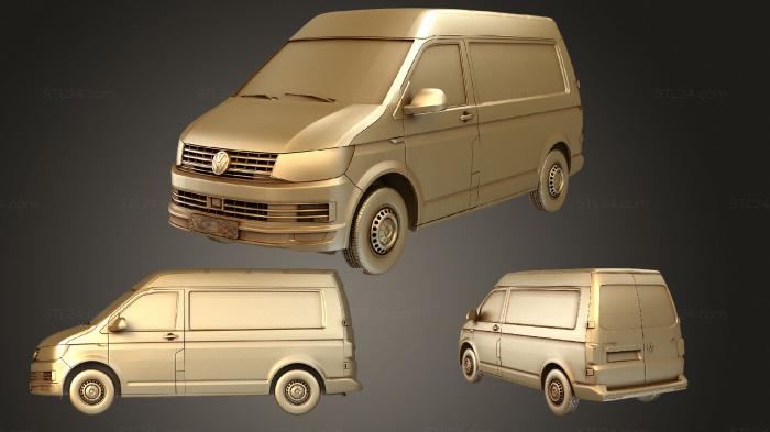 Vehicles (Volkswagen Transporter Van L1H2 T6 2017, CARS_3984) 3D models for cnc