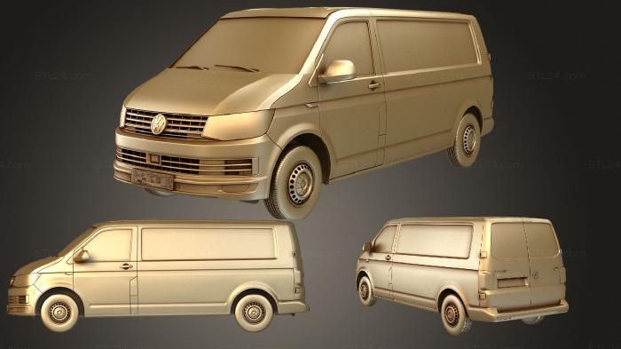 Vehicles (volkswagen transporter van l2h1 t6 2017, CARS_3987) 3D models for cnc