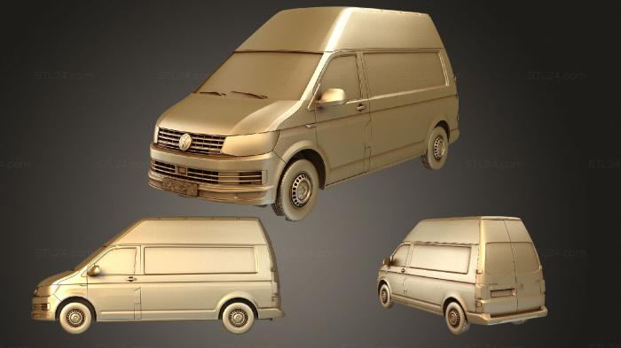 Vehicles (Volkswagen Transporter Van L2H3 T6 2017, CARS_3989) 3D models for cnc