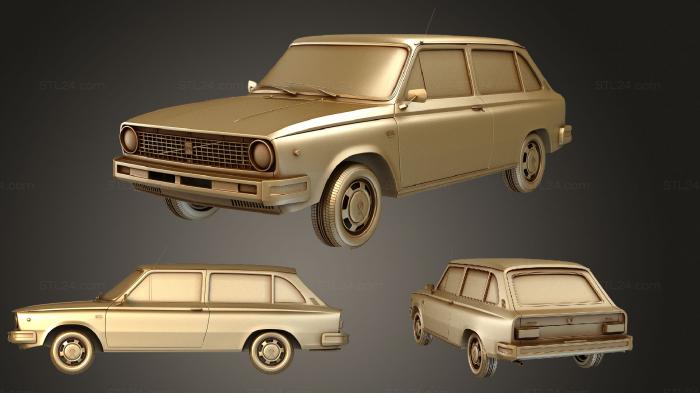 Автомобили и транспорт (Volvo 66 DL Комби 1975, CARS_3991) 3D модель для ЧПУ станка