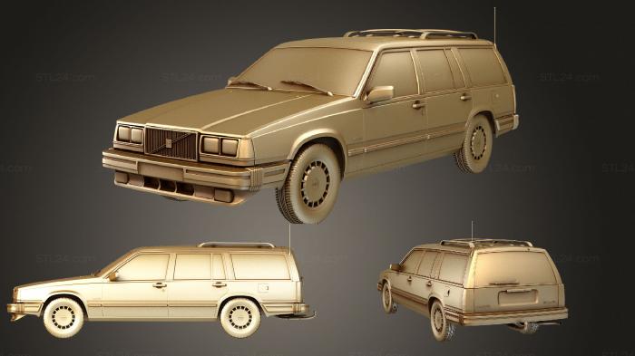 Автомобили и транспорт (Технические характеристики Volvo 745 kombi США 1985, CARS_4000) 3D модель для ЧПУ станка