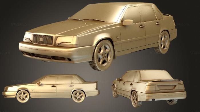 Автомобили и транспорт (Volvo 850 седан 1992, CARS_4001) 3D модель для ЧПУ станка