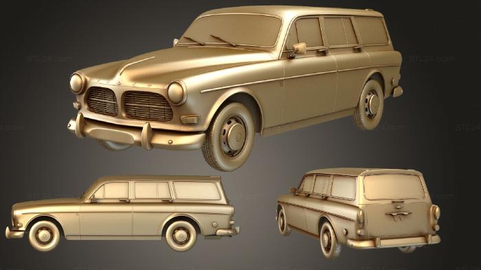 Автомобили и транспорт (Универсал Volvo Amazon 1961, CARS_4004) 3D модель для ЧПУ станка