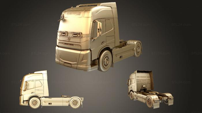Vehicles (Volvo Electric Tractor Truck concept 2019, CARS_4007) 3D models for cnc