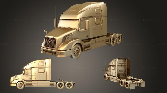 Vehicles (Volvo VNL (780) Tractor Truck 3axis 2002, CARS_4010) 3D models for cnc