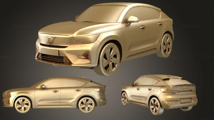 Автомобили и транспорт (Перезарядка volvo c40 2022, CARS_4011) 3D модель для ЧПУ станка