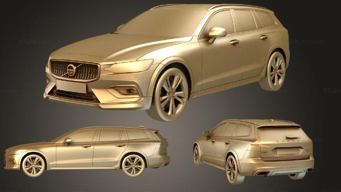 Автомобили и транспорт (Volvo V60 Cross Country 2019, CARS_4016) 3D модель для ЧПУ станка