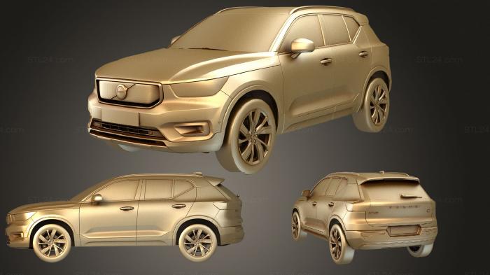 Автомобили и транспорт (Перезарядка Volvo XC40 2020, CARS_4018) 3D модель для ЧПУ станка