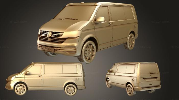 Автомобили и транспорт (VW California T6 1 2020, CARS_4021) 3D модель для ЧПУ станка