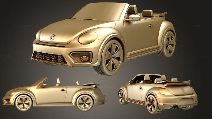 Автомобили и транспорт (Кабриолет VW Beetle Dune 2020, CARS_4028) 3D модель для ЧПУ станка