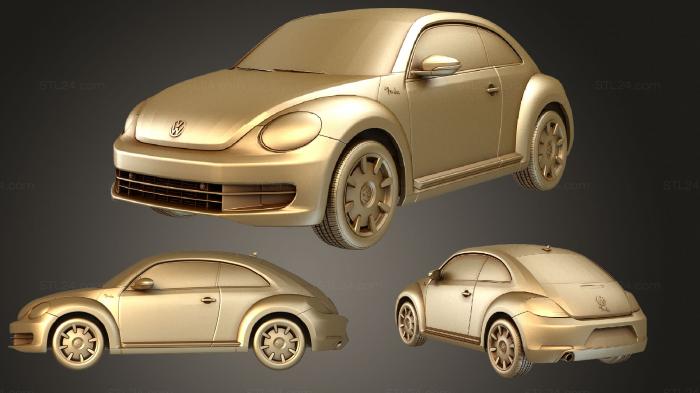 Vehicles (VW Beetle Fender Edition 2012, CARS_4029) 3D models for cnc