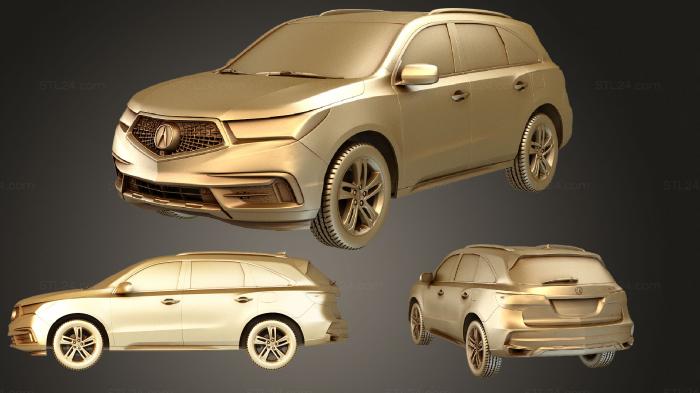 Автомобили и транспорт (Acura MDX (Mk3) (YD3) Модель 2017, CARS_4096) 3D модель для ЧПУ станка