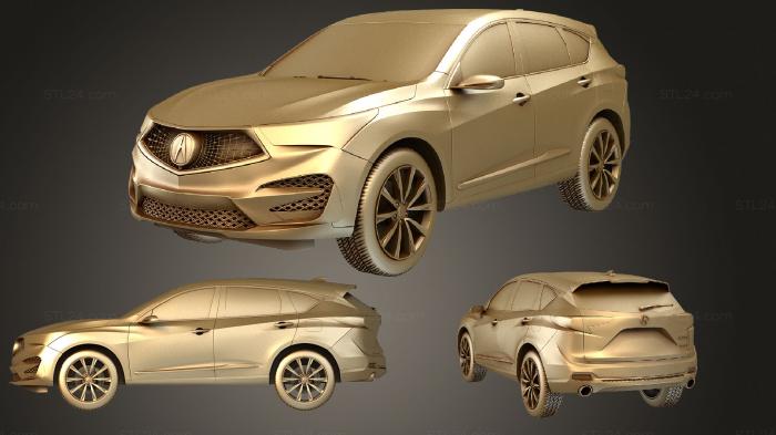 Автомобили и транспорт (Прототип Acura RDX 2018, CARS_4100) 3D модель для ЧПУ станка