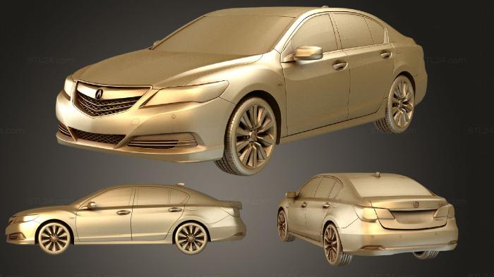 Автомобили и транспорт (Acura RLX SH AWD 2015, CARS_4102) 3D модель для ЧПУ станка