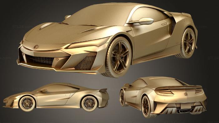 Автомобили и транспорт (Acura nsx type s 2022, CARS_4113) 3D модель для ЧПУ станка