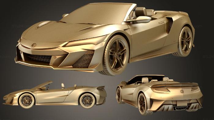 Автомобили и транспорт (Acura nsx тип s концепт кабриолет 2022, CARS_4114) 3D модель для ЧПУ станка