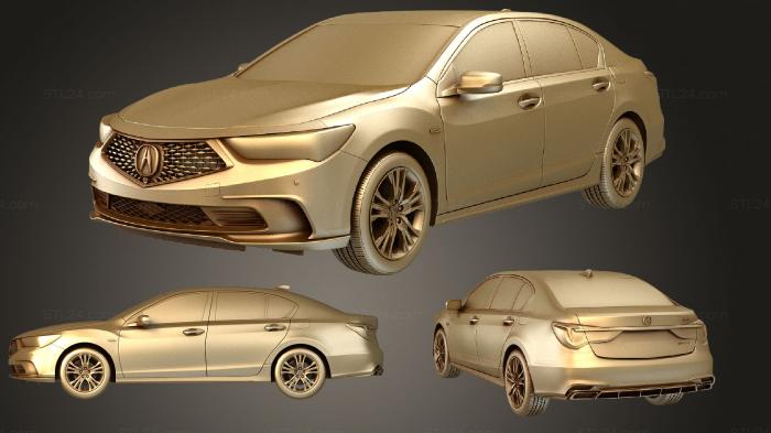 Автомобили и транспорт (Acura rlx sh awd 2021, CARS_4116) 3D модель для ЧПУ станка