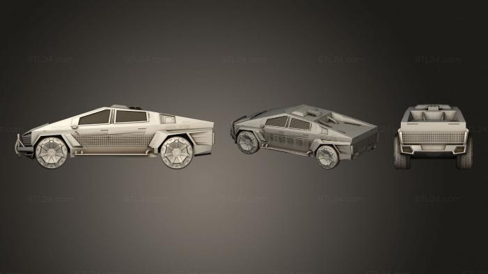 Автомобили и транспорт (Киберпанк 2077, CARS_4161) 3D модель для ЧПУ станка