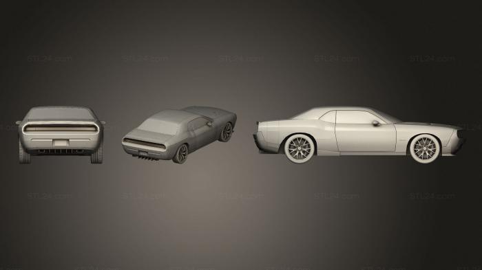 Автомобили и транспорт (Dodge Challenger GT, CARS_4166) 3D модель для ЧПУ станка