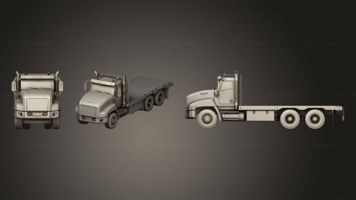 Автомобили и транспорт (Бортовой грузовик, CARS_4178) 3D модель для ЧПУ станка