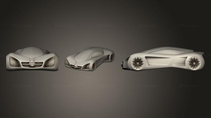 Автомобили и транспорт (Концепт-кар Mercedes Benz Biome, CARS_4205) 3D модель для ЧПУ станка